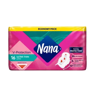 Nana Ultra Thin with Long Wings Pad 16 Count