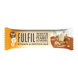 Fulfil White Chocolate Peanut & Caramel Flavour Protein Bar, 55g