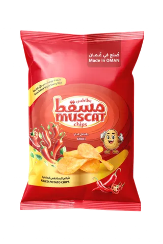 موسكات شيبس كرينكلز نكهة الشطة رقائق بطاطس مقلية، 24x12 جم