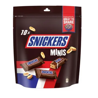 Snickers Minis Chocolate, 10 Pieces, 180g