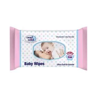 Cool & Cool Wipes Soft & gentl 72s