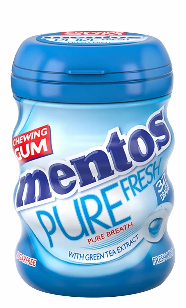 Mentos Pure Fresh Mint Chewing Gum, 56g