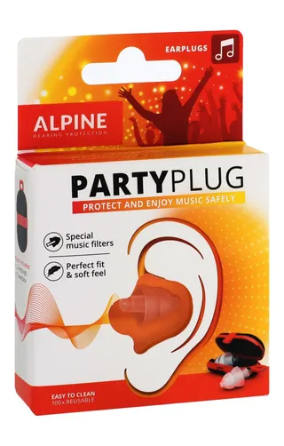 Alpine Party Plug White Reusable Ear Plugs, 1 Pair