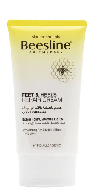 Beesline Hypoallergenic Repairing & Smoothing Foot Cream with Honey & Vitamins for Dry & Cracked Skin, 150ml