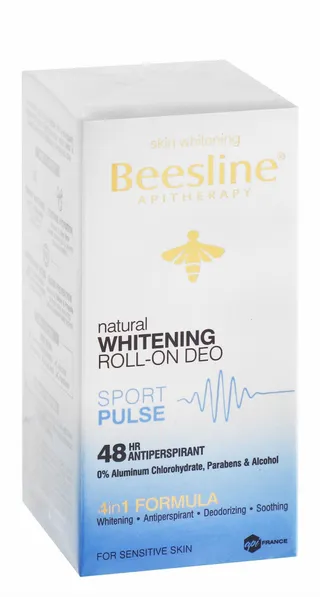 Beesline 4in1 Antiperspirant 48Hr Whitening & Soothing Roll-On Deodorant for Sensitive Skin, 50ml