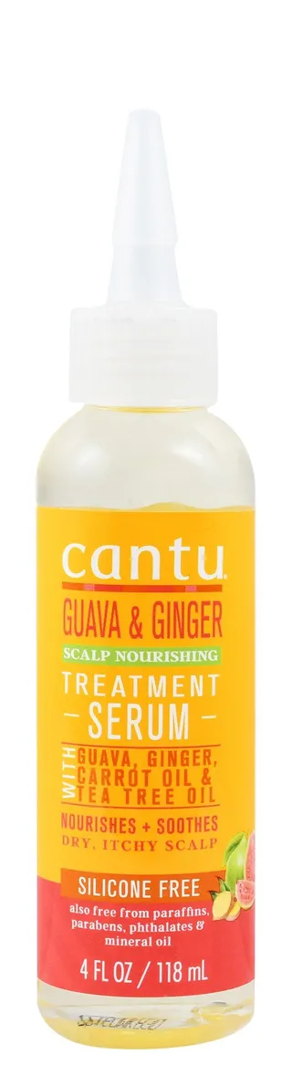 Cantu Nourishing & Soothing Treatment Serum with Carrot Oil, Guava & Ginger Extracts for Dry & Itchy Scalp, 118ml