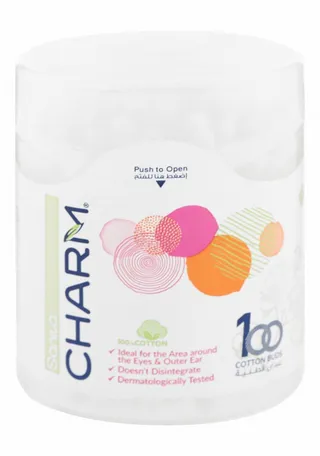 Sanita Charm Cotton Swabs, 100 Pieces