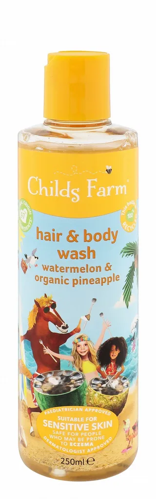 Childs Farm Hair & Body Wash with Watermelon & Organic Pineapple Extract for Sensitive & Eczema Prone Skin, 250ml