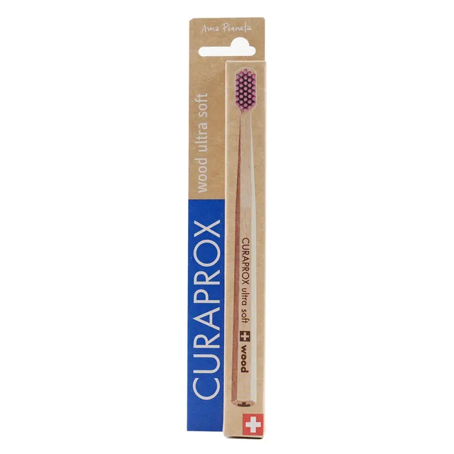 Curaprox Purple Wooden Ultra Soft Toothbrush