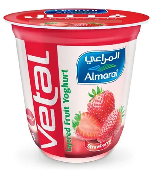 المراعي فيتال يوغورت فراولة طبقات، 140جم