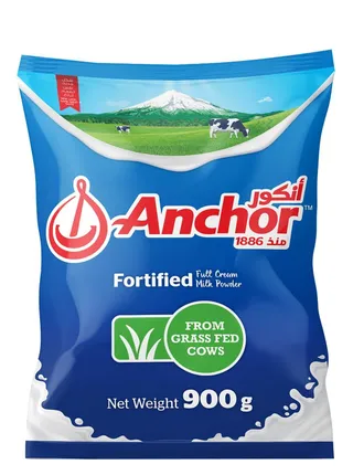أنكر بودرة حليب كامل الدسم مدعمة, 900g