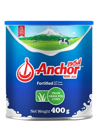 Anchor Fortified Full Cream Milk Powder, 400g