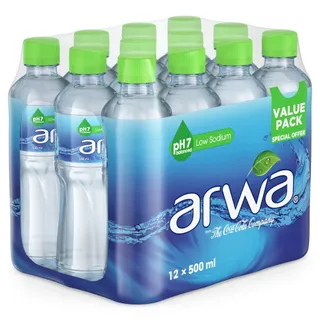 Arwa Water (Value Pack) Low Sodium, 12x500ml