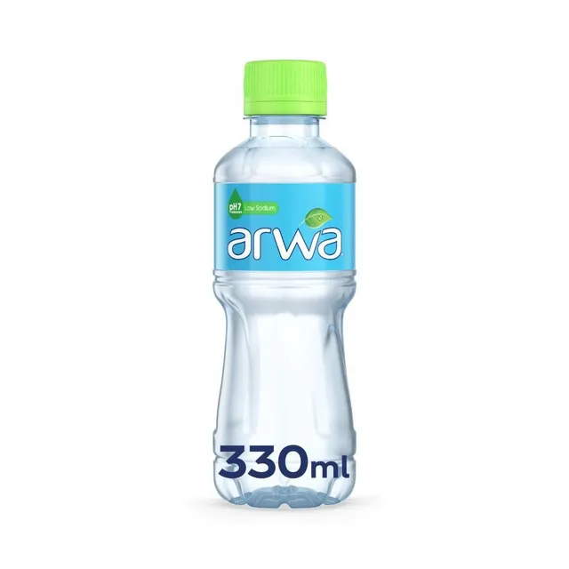 Arwa Still Water Bottled Drinking Water Pet with Low Sodium, 330ml