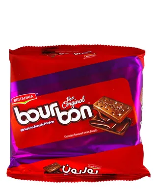 بريتانيا بوربون بسكويت كريمة بنكهة الشوكولاتة، 200جم