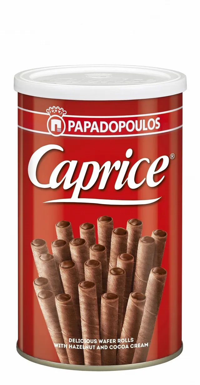 Caprice Wafer Rolls Filled with Hazelnut & Cocoa Cream, 250g