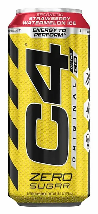 C4 Strawberry & Watermelon Ice Energy Drink, 473ml