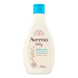 Aveeno Baby Daily Care Hair & Body Wash with Natural Oat Extract for Sensitive Skin, 250ml