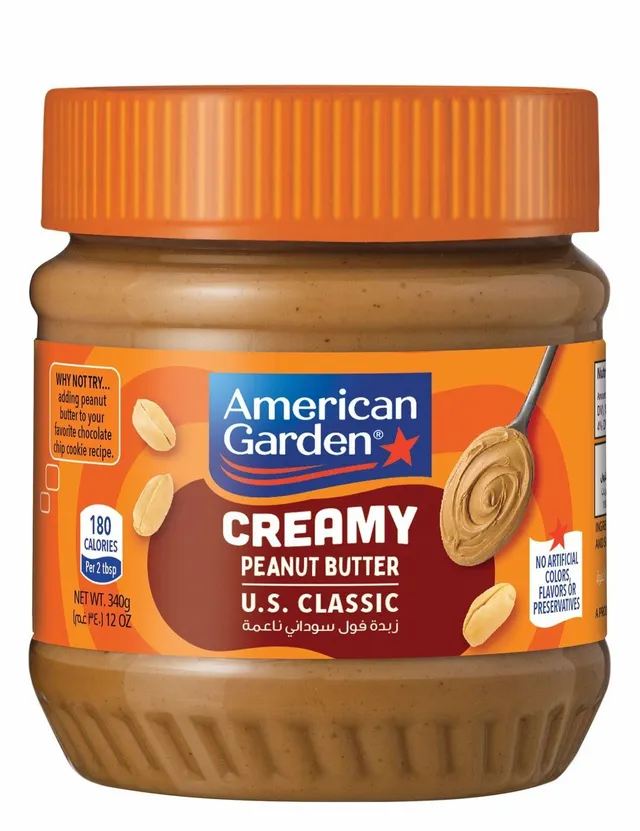 American Garden Creamy Peanut Butter, 340g