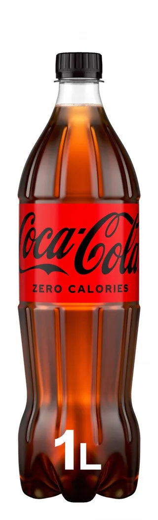 Coca Cola Zero Calories Carbonated Soft Drink, 1L
