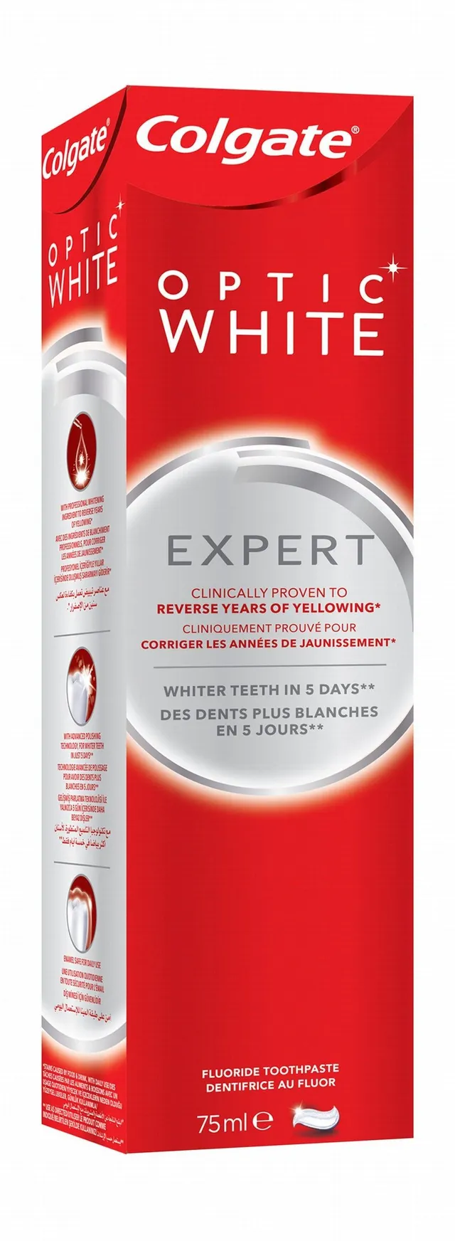 Colgate Optic White Expert Teeth Whitening Cool Mint Toothpaste, 75ml