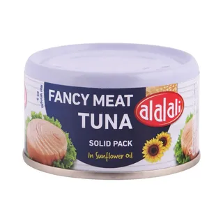 العلالي تونة لحم فاخر صلبة في زيت عباد الشمس, 60g