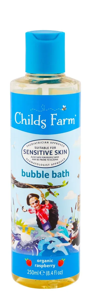 Childs Farm Baby Bubble Bath Liquid with Organic Raspberry Extract for Sensitive Skin (0+ Months), 250ml