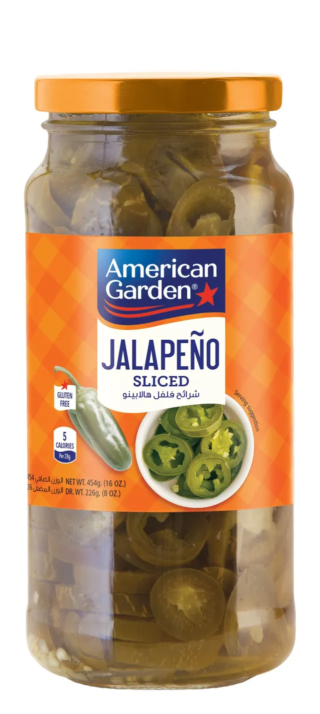 American Garden Sliced Jalapeno Peppers, 454g