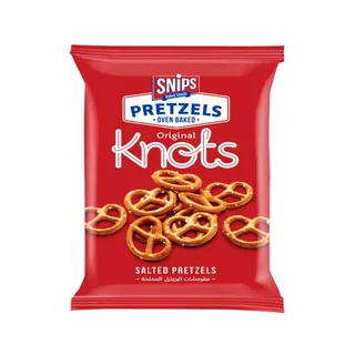 Snips Salted Oven Baked Pretzel Knots, 30g
