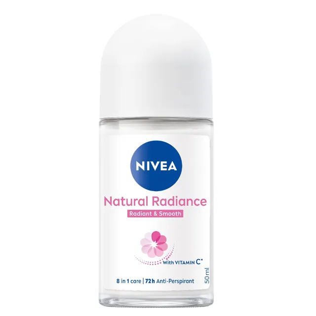 Nivea 48h Protection Natural Radiance Antiperspirant Roll-on for Women, 50ml
