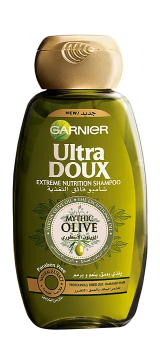 Garnier Ultra Doux Extreme Nutrition Shampoo with Mythic Olive Oil for Dry & Damaged Hair, 200ml