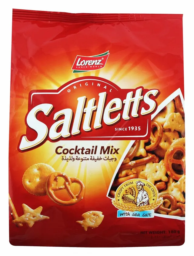 Lorenz Saltletts Cocktail Mix Pretzels with Sea Salt