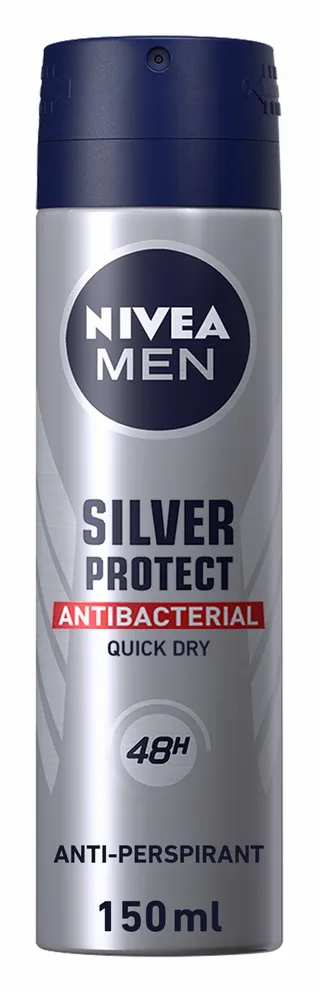 NIVEA Men Silver Protect 48H Antibacterial & Antiperspirant Deodorant Spray