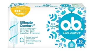 o.b. ProComfort Normal Tampons, 16 Pieces