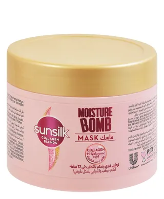 Sunsilk Collagen Blends 72H Moisturizing, Hydrating & Anti-Frizz Bomb Hair Mask with Hyaluronic Acid, 220ml
