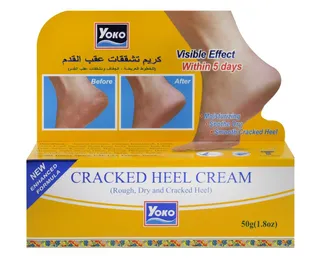 Yoko Heel Moisturizing, Soothing & Smoothening Cream for Rough, Dry & Cracked Skin, 50g