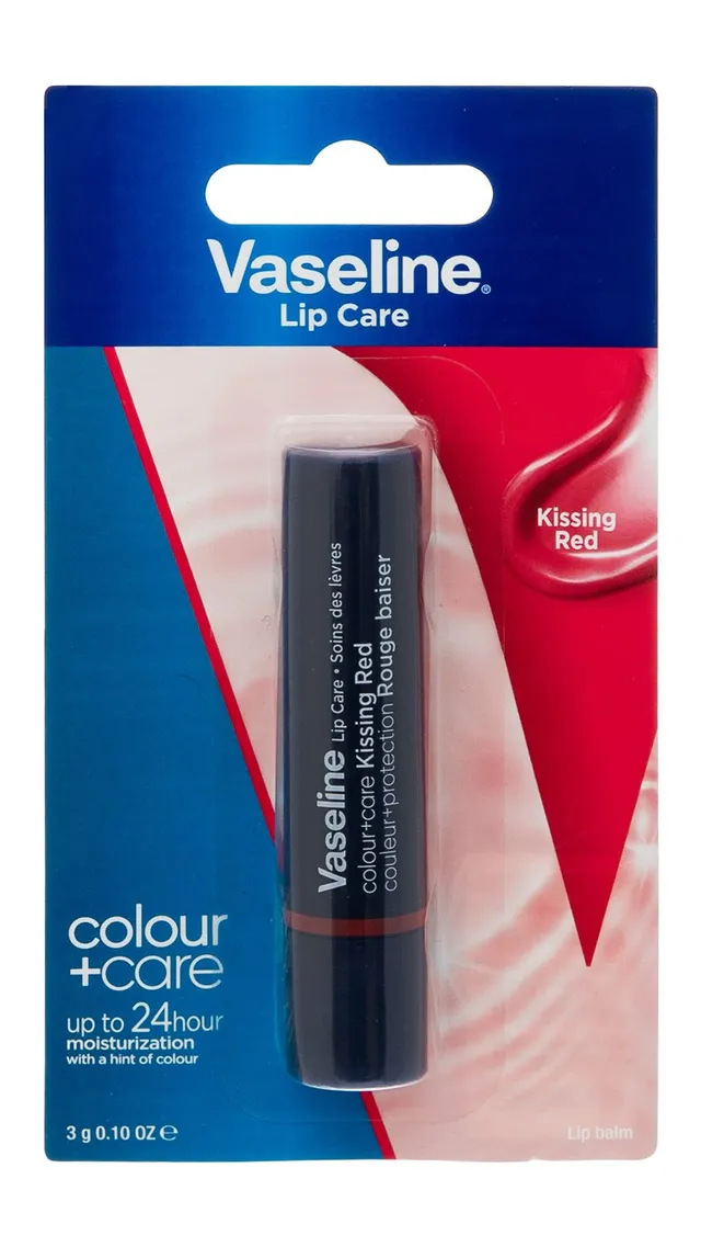 Vaseline Color Plus Care Moisturizing Tinted Lip Balm Kissing Red