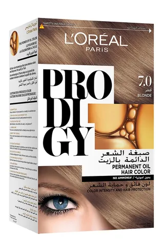 لوريال بروديجي صبغة شعر زيت دائم blond 7.0، 1 Pack