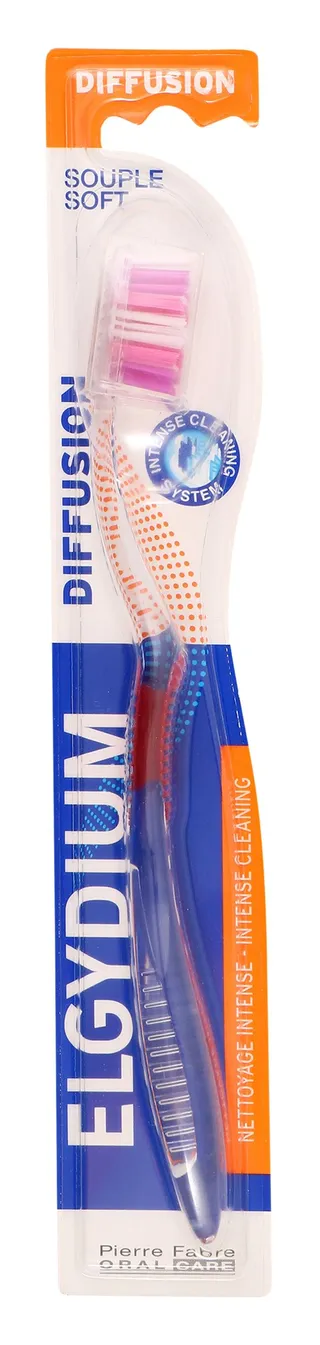 Elgydium Diffusion Red Soft Toothbrush, 1 Piece