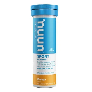 Nuun Sport Hydrating Effervescent Tablets Orange Flavor, 10 Tablets