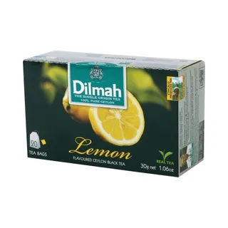 ديلمة أكياس شاي أسود ليمون سيلان، 20 قطعة