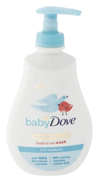 Dove Baby Head To Toe Rich Moisturizing Wash with Natural Nutrients, 400ml