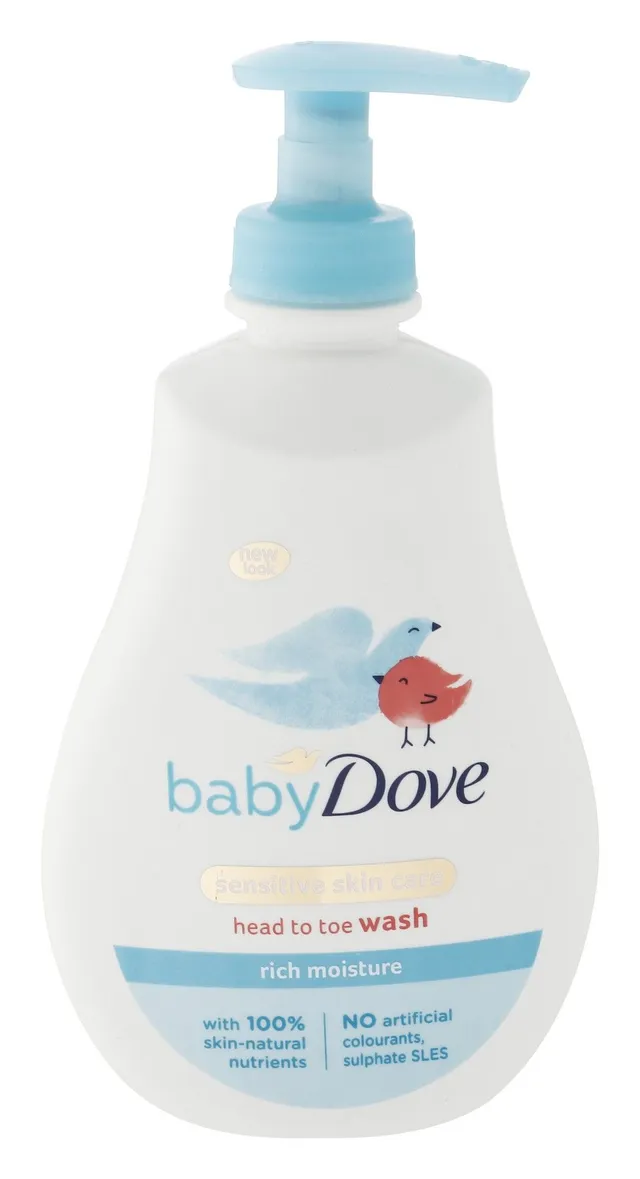 Dove Baby Head To Toe Rich Moisturizing Wash with Natural Nutrients, 400ml