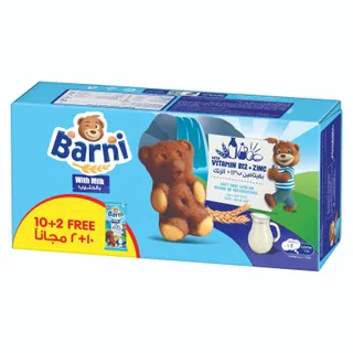 Barni Milk Sponge Cake 12x30g (multipack)