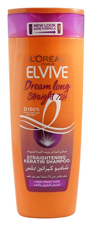 L'Oreal Elvive Dream Long Straightening Shampoo Micro Keratin & Black Seed Oil, 400ml