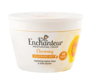 Enchanteur Charming Moisturizing Cream with Alpine Rose & Shea Butter, 200ml