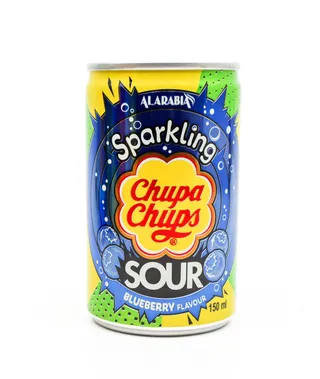 Chupa Chups Sour Blueberry Sparkling Drink, 150ml