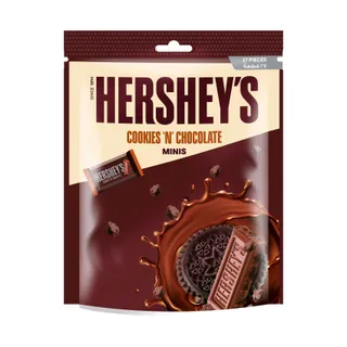 Hershey's Minis Cookies N' Chocolate Bag, 140g