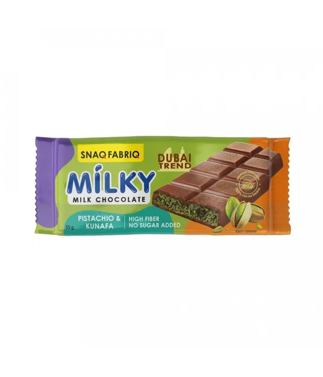 SNAQ FABRIQ MILKY Pistachio Chocolate, 55g