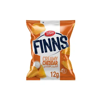 Tiffany Finns Crinkled Potato Chips Cheese, 12g